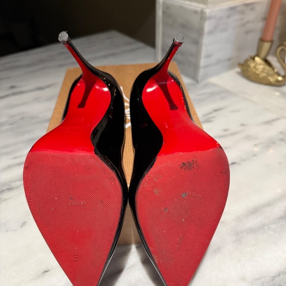 Christian Louboutin Pigalle Follies 100 – Black Patent Leather Pumps - Picture 3 of 8